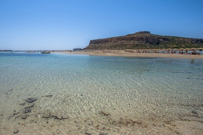 Passengers enjoying the boat cruise to Gramvousa and Balos